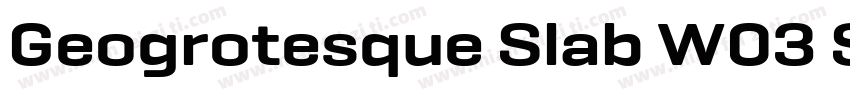 Geogrotesque Slab W03 SemiBold字体转换
